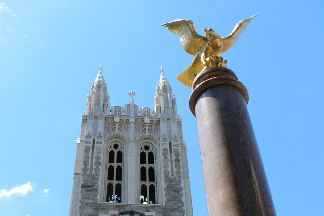 Gasson tower and eagle statue